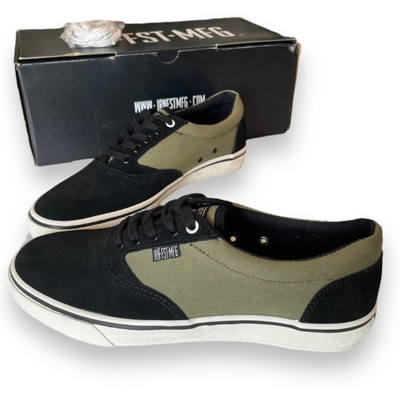 NWB Iron Fist Kid Simsole Sneakers in Olive Black Unisex Woman 9 Men 7 - Picture 11 of 13